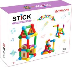 Magplayer Set de constructie magnetic - STICK (78 piese) (EDUC-MPO-78) Jucarii de constructii magnetice