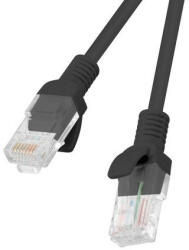 Lanberg Cablu patch CAT. 5E UTP 1M negru Fluke Passed (PCU5-10CC-0100-BK)