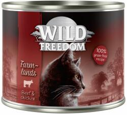 Wild Freedom 24x200g Wild Freedom Adult nedves macskatáp- Farmlands - marha & csirke