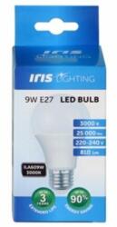 Iris Lighting E27 A60 9W/3000K/810lm LED fényforrás (ILA609W3000K) - mentornet