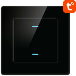  Smart Light Switch WiFi Avatto N-TS10-B2 2 Way TUYA (black) - pixelrodeo