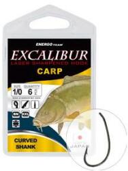 EnergoTeam Carlige EXCALIBUR Carp Curved Shank Nr. 4, 10buc/plic (47315004)