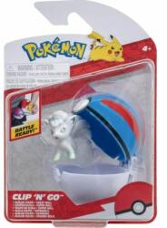 Pokémon Figurina in bila Clip N Go Pokemon S2, Alolan Vulpix si Great Ball Figurina