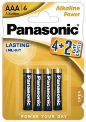 Panasonic Baterii Alcaline AAA, R3, Panasonic Alkaline Power, 1.5 V, Blister 4 Baterii + 2 (MAGT1006603TS)