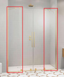 Radaway Furo DWD 140 zuhanyfal átlátszó üveggel zuhanyajtóhoz 101113420101 (10111342-01-01)