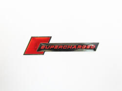 Emblema SUPERCHARGED culoare Rosu Cod: TS-105 Automotive TrustedCars