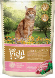 Sam's Field Cat gabonamentes száraz eledel 2, 5 kg adult delicious wild kacsa válogatós macskáknak