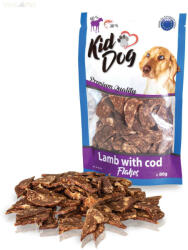 KIDDOG jutalomfalat kutyáknak - Lamb whit Cod Flakes - bárány 60%/tőkehal 30% lapocskák 80g
