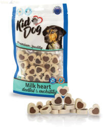 KIDDOG jutalomfalat kutyáknak - Milk Heart Dental&Mobility - fogerősítő tejes szívecske 80g