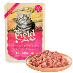 Sam's Field Cat gabonamentes alutasakos eledel 85 g kitten pulykahús&brokkolival