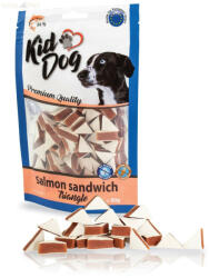 KIDDOG jutalomfalat kutyáknak - Salmon sandwich triangles - lazacos szendvics háromszögű 80g
