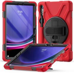 SOLID Husă durabilă pentru Samsung Galaxy Tab S9 roșie