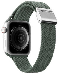 Apple Watch 1-6, SE, SE (2022) (38 / 40 mm) / Watch 7-8 (41 mm), textíl pótszíj, állítható, Dux Ducis Mixture, zöld - tok-shop