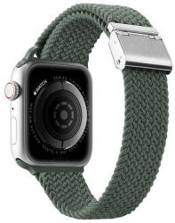 Apple Watch 1-6, SE, SE (2022) (38 / 40 mm) / Watch 7-8 (41 mm), textíl pótszíj, állítható, Dux Ducis Mixture, zöld
