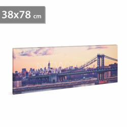 Family LED-es fali hangulatkép - "New York" - 2 x AA, 38 x 78 cm (58484) - gardenet