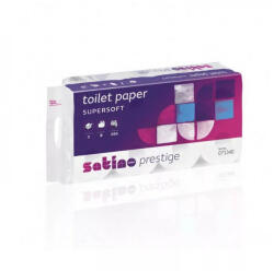 WEPA Toalettpapír 3 rétegű 250 lap/tekercs 8 tekercs/karton Satino Wepa Prestige fehér (W071340) - iroszer24