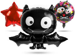5 darabos fólia lufi szett - Halloween - Denevér