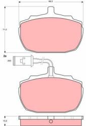 TRW set placute frana, frana disc TRW GDB771 - automobilus