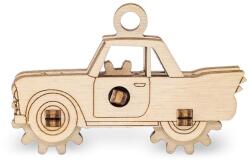 EWA Kicsi fából készült mechanikus 3D puzzle - autó (EWA: Car)