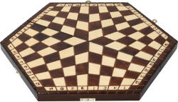 AtmoWood Fa sakk-készlet - Hatszög 3 játékosnak (nr 163)