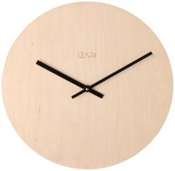 IZARI nyírfa óra 34 cm - fekete mutatókkal