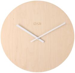 IZARI nyírfa óra 34 cm - fehér mutatókkal