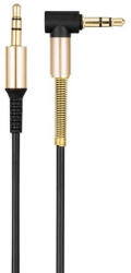 hoco. Cablu Audio / AUX, Premium, Jack Tata 3.5 mm- Jack Tata 3.5 mm, cu 1 Mufa la 90 de Grade, Hoco, 1m, Negru