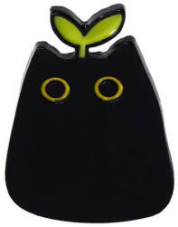 BHarts Design Fekete macska növényke - kitűző