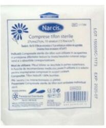 Narcis Comprese Sterile Narcis, 27cm x 27cm, 10 straturi, tesatura 19 x 15