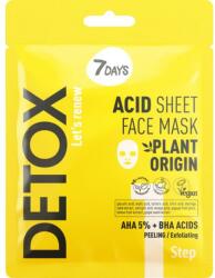 7 Days Mască de față exfoliantă cu acizi AHA și BHA - 7 Days Detox 25 g