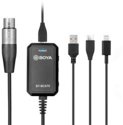 BOYA Cablu adaptor Boya BY-BCA70 de la XLR la USB Type-C Lightning si USB Type-A