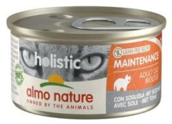 Almo Nature Holistic Cat, conserva digestive cu peste limba de mare, set 12 X 85 g