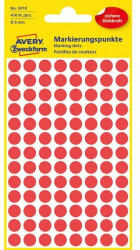 Avery 3010 8mm 416db-os piros jelölőpont (3010) - tobuy