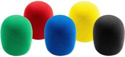Set 5 bureti de microfon rosu galben verde albastru negru BM-5 (BM-5)