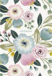 Shkolyaryk Publishing House Pastel flowers kockás jegyzetfüzet A5 (A5-IC-080-769K)