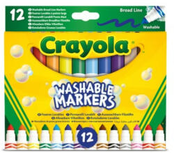 Crayola Lemosható tompahegyű filctoll készlet 12db (58-8340)