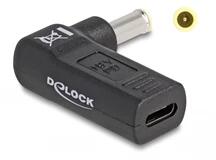 Delock 60013 Laptop töltőkábel adapter USB Type-C anya - Samsung 5, 5 x 3, 0 mm apa 90 fokban hajlított (60013)