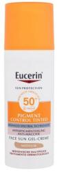 Eucerin Sun Protection Pigment Control Tinted Gel-Cream SPF50+ színezett gélkrém fényvédelemmel pigmentfoltok ellen 50 ml árnyék Medium nőknek