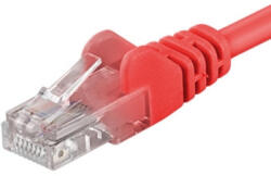 PremiumCord Patch kábel UTP RJ45-RJ45 szint CAT6, 3m, piros (sp6utp030R)