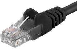 PremiumCord Patch kábel UTP RJ45-RJ45 CAT6 0.5m fekete (sp6utp005C)