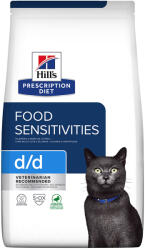 Hill's Prescription Diet 3x3kg Hill's Prescription Diet d/d Food Sensitivities kacsa & borsó száraz macskatáp