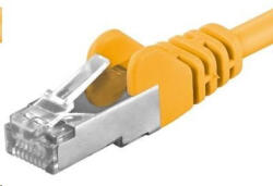 PremiumCord Patch kábel CAT6a S-FTP, RJ45-RJ45, AWG 26/7 3m sárga (sp6asftp030Y)