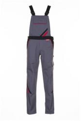 ROCK SAFETY Pantalon cu pieptar, pentru femei, marimea: 36, Gri inchis / Negru / Rosu, Rock Safety Highline 23390/36
