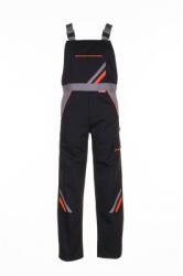ROCK SAFETY Pantalon cu pieptar, marimea: 64, Negru / Portocaliu / Gri, Rock Safety Visline 24310/64