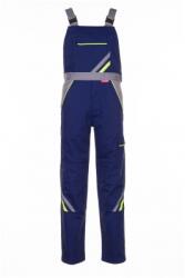 ROCK SAFETY Pantalon cu pieptar, marimea: 42, Albastru marin / Galben / Gri, Rock Safety Visline 24330/42