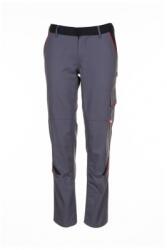 ROCK SAFETY Pantaloni cu talie inalta, pentru femei, marimea: 52, Gri inchis / Negru / Rosu, Rock Safety Highline 23290/52