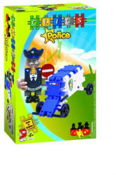 Clics Toys Rendőrautó rendőrrel Építőjáték (CC015)