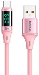 Mcdodo Cable Mcdodo CA-1921 USB to USB-C 6A, 1.2m (pink) (33742) - pcone