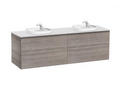 Roca Beyond 160 cm fürdőszoba bútor beépíthető mosdóval, texturált tölgy A851419402 (A851419402)