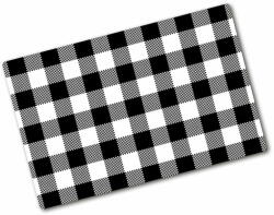  Wallmuralia. hu Üveg vágódeszka fényképpel Fekete-fehér rács 80x52 cm